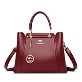 Large Capacity Women PU Leather Crossbody Bag
