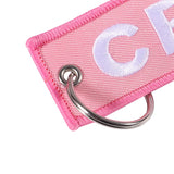3 PCS Crew Keychain Aviation Embroidery Key Ring Chain for Christmas