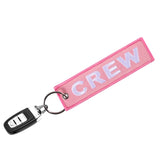 3 PCS Crew Keychain Aviation Embroidery Key Ring Chain for Christmas