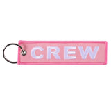3 PCS Crew Keychain Aviation Embroidery Key Ring Chain for Christmas