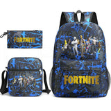 3 Pcs Set Backpack Hot Game Pencil Case Shoulder Bag Anime 3D Bookbag Bagpack