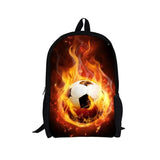 3D Ice Football School Backpacks for Kids, Set of 3