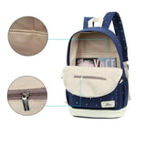 Canvas School Backpack for Girls Teenager Travel Bags