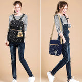 3 Pcs/set Printing Women Backpack Lightweight Canvas Backpack