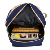 3 Pcs/set Printing Women Backpack Lightweight Canvas Backpack