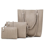 3 Pcs/set Harajuku Bamboo Woven Shoulder Bag