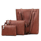 3 Pcs/set Harajuku Bamboo Woven Shoulder Bag