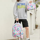 3-Piece Tie-Dye Print Backpack Set for Women