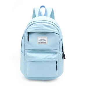 Solid Casual Women Backpack Teenage Girl School Bag Student Girls Shoulder Bag