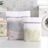 3 Size Washable Zipper Storage Bag Clothes Organizer Net Mesh Pocket
