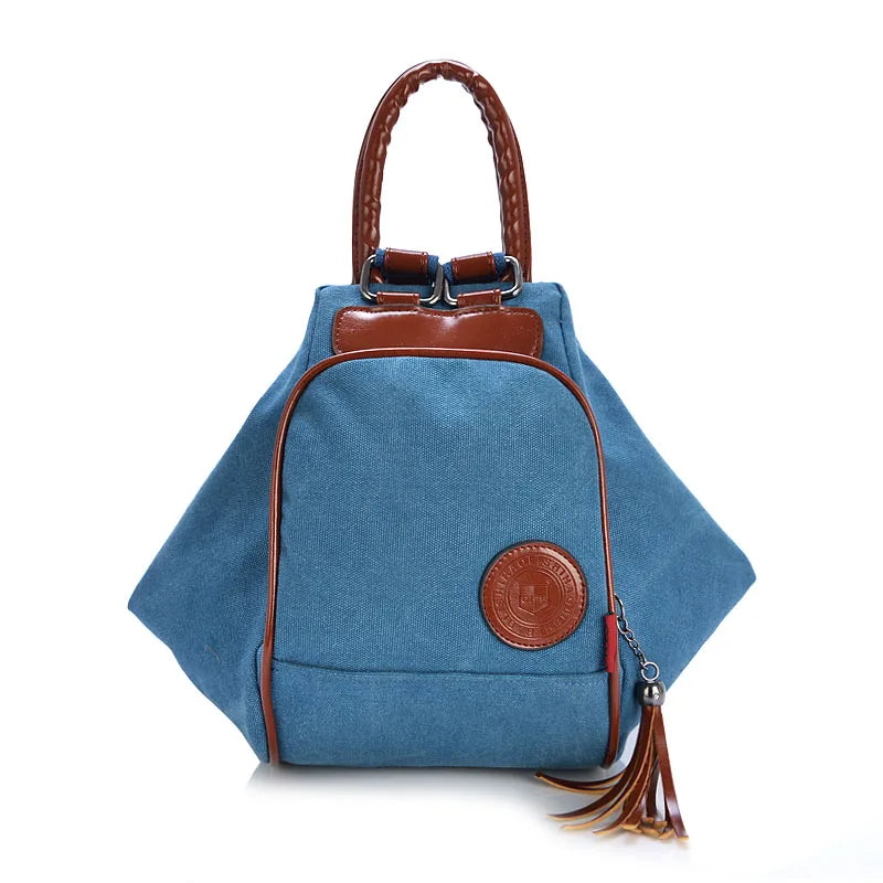 3 in 1 Multifunction Women Handbags Crossbody Bags Canvas Lady Shoulder Tote