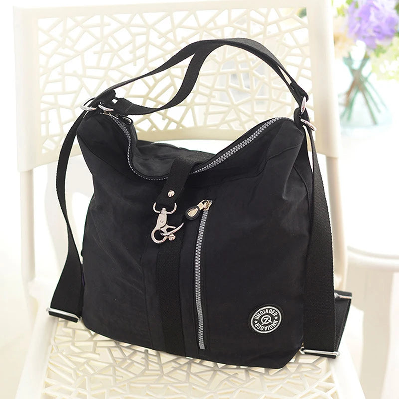 3-in-1 Women Bags Multifunction Backpack Nylon Tote