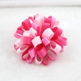 3 pcs Colorful Hair Clips Snaps Hairpins With Ribbon Bow Girls Kids Baby