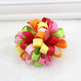 3 pcs Colorful Hair Clips Snaps Hairpins With Ribbon Bow Girls Kids Baby