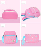 3 Pcs Bow Printed School Backpacks for Teenage Girls