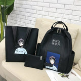 Casual Women Shoulder Bags Candy Women Backpack Multi-pocket School Bag