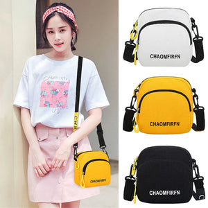 Canvas Handbag Zipper Shoulder Bag for Women