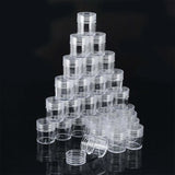 30pcs Clear Plastic Bottle Set for DIY Manicure Jewelry Storage