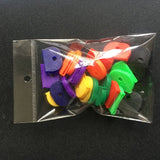 32Pcs Random Hollow Silicone Key Cap Covers Topper Key Holder Elastic Keyring