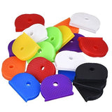 32Pcs Random Hollow Silicone Key Cap Covers Topper Key Holder Elastic Keyring