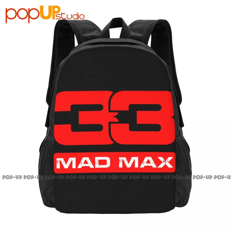 Mad Maxs Verstappen Backpack Large Capacity Art Print Sports Style Bags