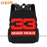 Mad Maxs Verstappen Backpack Large Capacity Art Print Sports Style Bags