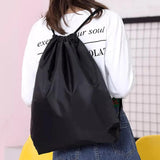 34X42cm Double Shoulder Drawstring Storage Bag for Travel Beach School Holidays