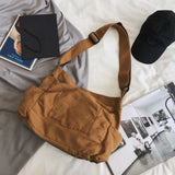 Canvas Teenager Shoulder Bag Women Messenger Bags Ladies Casual Crossbody