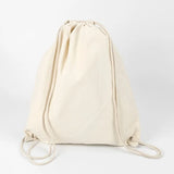 35x40cm Eco Reusable Canvas Shopping Bag with Drawstring Bundle Pockets