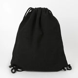 35x40cm Eco Reusable Canvas Shopping Bag with Drawstring Bundle Pockets