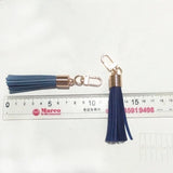 KC Leather Key Chain Long Suede Tassel Key chain Korea Style Lobster Clasp