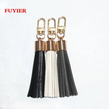 KC Leather Key Chain Long Suede Tassel Key chain Korea Style Lobster Clasp