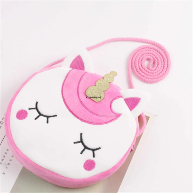 Lady's Plush Satchel Messenger Pouch 18cm Small Bag