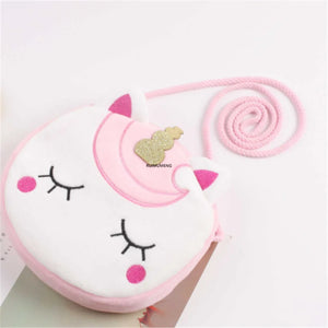 Lady's Plush Satchel Messenger Pouch 18cm Small Bag