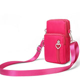 3Colors Sports Square Bag Mini Cellphone Pouch Crossbody Shoulder Bags