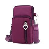 3Colors Sports Square Bag Mini Cellphone Pouch Crossbody Shoulder Bags