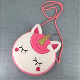 3-Color Horse Plush Satchel Messenger Bag