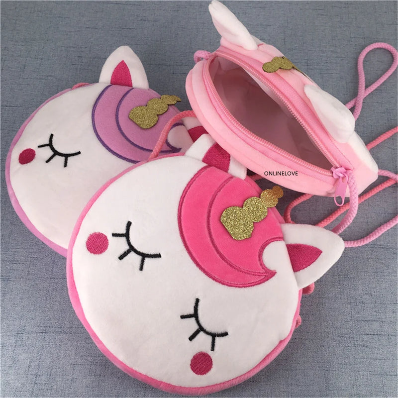 Unicorn Plush Cotton Handbag Messenger Travel Shoulder Bag Satchel