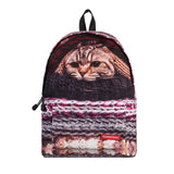 3D Animal Printed Laptop Backpack for Teenage Boys Girls School Bags
