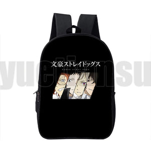 3D Anime Bungou Stray Dogs Backpack 16 Inch School Bag for Teenage Girls