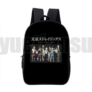 3D Anime Bungou Stray Dogs Backpack 16 Inch School Bag for Teenage Girls