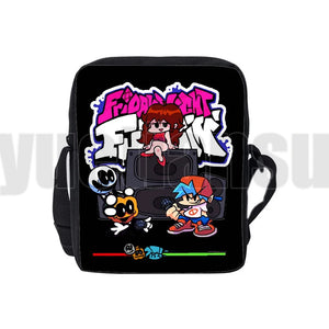 3D Anime Game Friday Night Funkin Shoulder Bag for Children Boys Girls