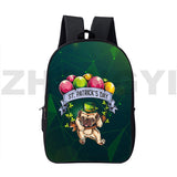 3D Anime Irish Clover Bag St. Patrick's Backpacks