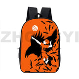 3D Anime Karasuno Nekoma Haikyuu Backpack 16 Inch Japanese School Bag