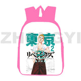 Anime Tokyo Revengers Backpacks for Girls 12/16 Inch Pink Bookbag
