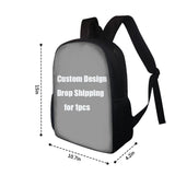 3D Butterfly Print Teens Backpack Student Casual Schoolbag