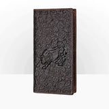 3D Animal Print Leather Men Wallet Long Short Purse