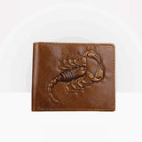 3D Animal Print Leather Men Wallet Long Short Purse