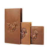 3D Animal Print Leather Men Wallet Long Short Purse