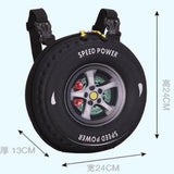3D Car Tire School Bag Style Children's Backpack 24X24X13CM
